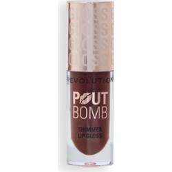 Makeup Revolution Shimmer Gloss błyszczyk do ust z połyskiem odcień Chocolate Sparkle 4.5 ml