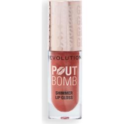 Makeup Revolution Shimmer Gloss błyszczyk do ust z połyskiem odcień Gold 4.5 ml