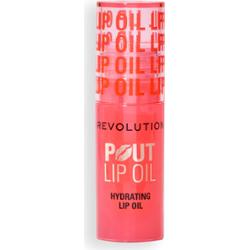 Makeup Revolution Pout Lip olejek do ust o działaniu nawilżającym odcień Peach 3 ml