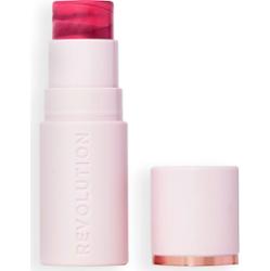 Makeup Revolution Skin Silk Blush Stick róż do policzków w kremie w sztyfcie odcień Berry Pink Marble 4.5 g