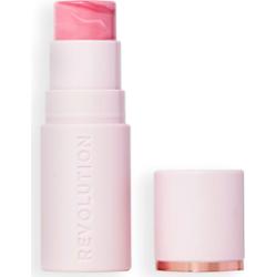 Revolution Beauty London Skin Silk Marble Blush Stick Pinched Light Pi