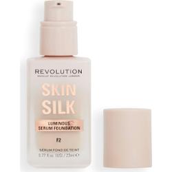 Makeup Revolution Skin Silk Serum Foundation lekki podkład z rozświetlającym efektem odcień F2 23 ml
