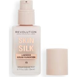 Makeup Revolution Skin Silk Serum Foundation lekki podkład z rozświetlającym efektem odcień F3 23 ml
