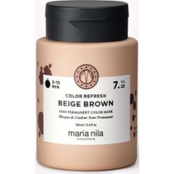 Maria Nila Colour Refresh delikatna odżywiająca maska bez trwałych pigmentów barwiących odcień Beige Brown 7.23 100 ml