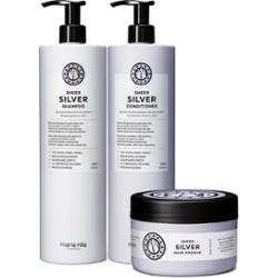 maria nila Sheer Silver Bundle Shampoo 1000 ml & Conditioner 1000 ml &
