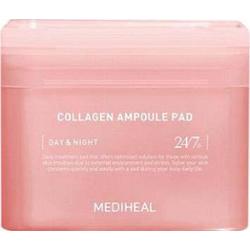 MEDIHEAL Collagen Ampoule Pad tonizujące płatki do twarzy do nawilżenia i ujędrnienia skóry 100 szt.