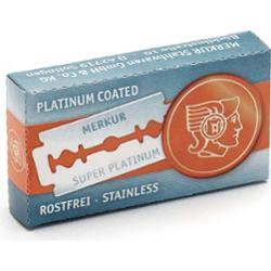 Merkur Solingen Double Edge Razor Blades Super Platinum Stainless x10