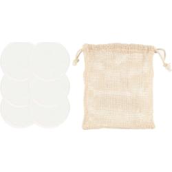 Mineas Bamboo Face Pads White 6 pcs