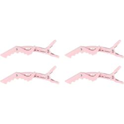 Mineas Crocodile Hairclip 4 Pcs Light Pink