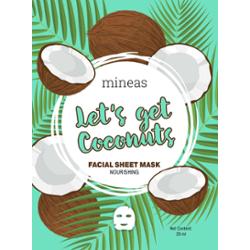 Mineas Facial Sheet Mask Nourishing Let'S Get Coconuts White