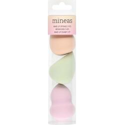 Mineas Make Up Sponges In Tube 3 Pcs Multicolored