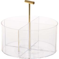 Mineas Spinning Organizer With Handle Transparent