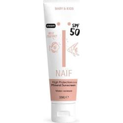Naif Baby & Kids Mineral Sunscreen SPF 50 ochronny krem do opalania dla niemowląt i dzieci SPF 50 30 ml