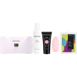 NEONAIL Nail Extention Kit With Duo Acrylgel Cover Pink & Square Forms