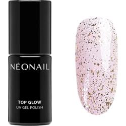 NEONAIL UV Gel Polish Top Glow Gold Flakes