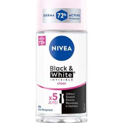 NIVEA Antiperspirant Deo Roll on Black & White Original  50 ml