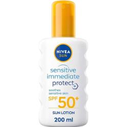 NIVEA SUN Sensitive Immediate Protect Soothing Sun Lotion SPF50+ 200 m