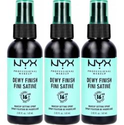 NYX PROFESSIONAL MAKEUP Makeup Setting Spray Dewy Finish x 3