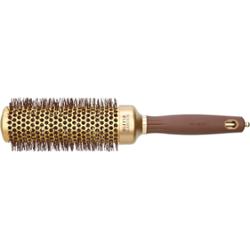 Olivia garden Pędzel okrągły Expert Blowout Shine z włosiem falistym w kolorze złotym i brązowym (45 mm)