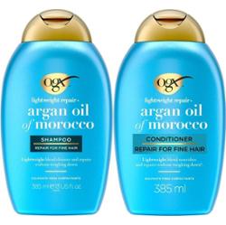 Ogx Argan Oil Lightweight Shampoo 385 ml & Conditioner 385 ml