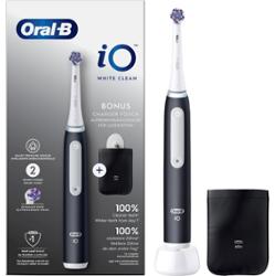 Oral-B iO3 White Clean elektryczna szczoteczka do zębów z etui na ładowarkę Matte Black 1 szt.