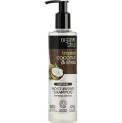 Organic Shop Natural Coconut & Shea szampon nawilżający do włosów suchych i zniszczonych 280 ml