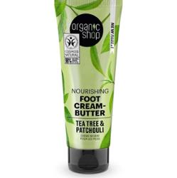 Organic Shop Nourishing Foot Cream-Butter Tea Tree & Patchouli 75 ml