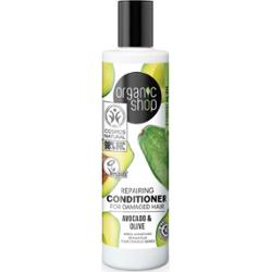 ORGANIC SHOP - Avocado & Olive - Repairing Conditioner - Naturalna, odbudowująca odżywka do włosów - 280 ml