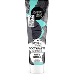 Organic Shop Toothpaste Whitening Mint & Charcoal 100 g