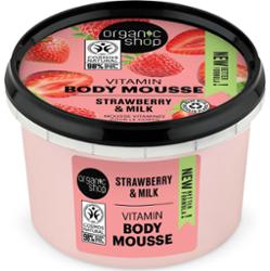 Organic Shop Strawberry & Milk pianka do ciała 250 ml
