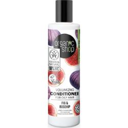 Organic Shop - Volumizing Conditioner - Odżywka do włosów dodająca objętości - Dla włosów przetłuszczających się - Figa & Dzika róża - 280 ml