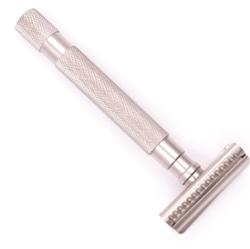 Parker Shaving 55SL-SC - Semi-Slant 3 Piece Safety Razor  - Satin Chro