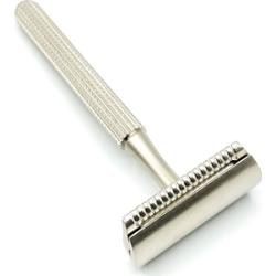 Parker Shaving 78R Satin Chrome- Unisex Textured Long Handle Three pie
