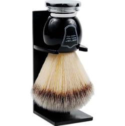 Parker Shaving Black Chrome Handle Synthetic Bristle Shave Brush