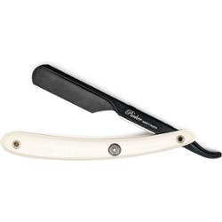 Parker Shaving PTWBA - White ABS Handle Push Type Black Blade Holder B