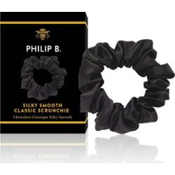 Philip B Classic Black Scrunchie - gumka do włosów Black