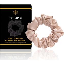 Philip B Classic Champagne Scrunchie - gumka do włosów Champagne