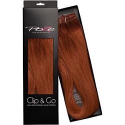 Poze Hairextensions Poze Clip&Go Löshår Äkta 7K Copper Fusion 7 delar/