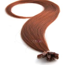 Poze Hairextensions Poze Keratin Standard 50cm 7BK Light Copper Brown