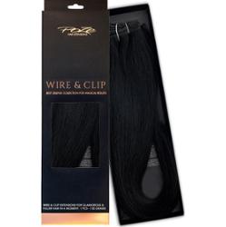 Poze Hairextensions Poze Standard Äkta Löshår Flip & Go 50cm Midnight