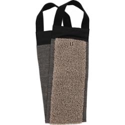 Rento Linen Terry Back Washer 14x70 cm Black/Linen