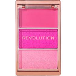 Revolution Beauty London Blush Icon Palette Hot Pink Flag