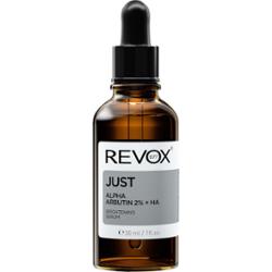 Revox B77 Just Alpha Arbutin 2% + HA serum rozświetlające do twarzy i szyi 30 ml