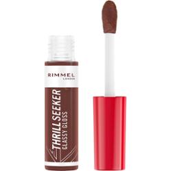Rimmel Thrill Seeker Glassy Gloss błyszczyk do ust nadający objętość odcień 800 Chocolate Glaze 10 ml