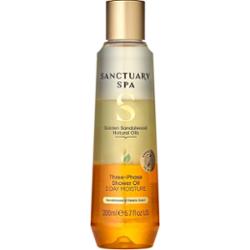 Sanctuary Spa Golden Sandalwood Natural Oils Three-Phase Shower Oil 20