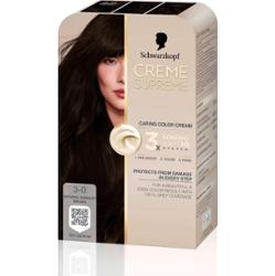 Schwarzkopf Creme Supreme  3-0 Natural Darkest Brown