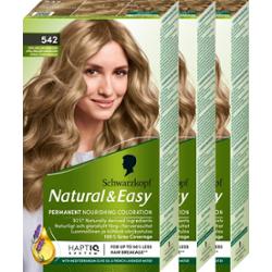 Schwarzkopf Natural&Easy 542 Opal Mellan Askblond 3-pack