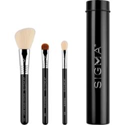 Sigma Beauty Essential Trio Brush Set  Black