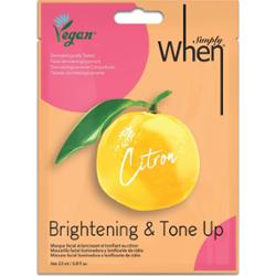 When When Vegan Citron Brightening & Tone Up Mask 23 g - maseczka do t