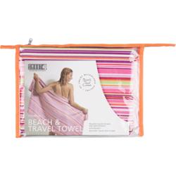Smart     Beach towel  pink stripes